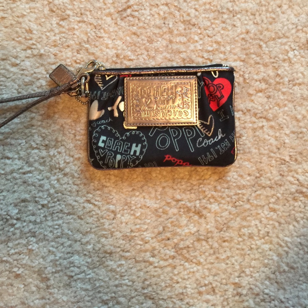 Poppy Coach Wristlet!