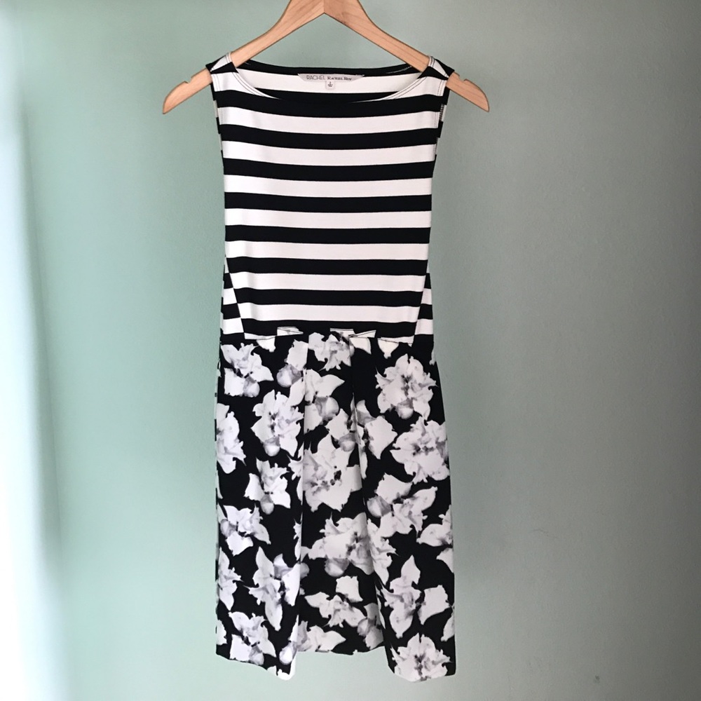 Floral Striped pocket dress