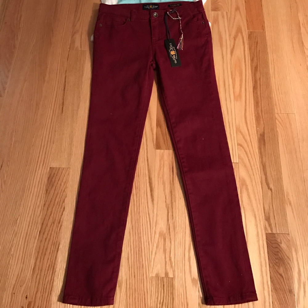 Maroon jeans
