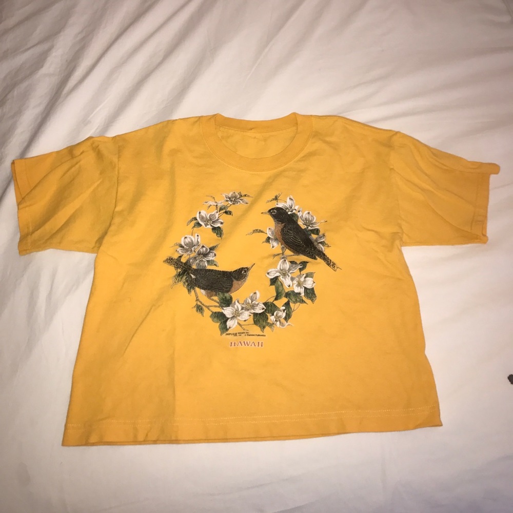 Yellow Cotton Hawaii Shirt