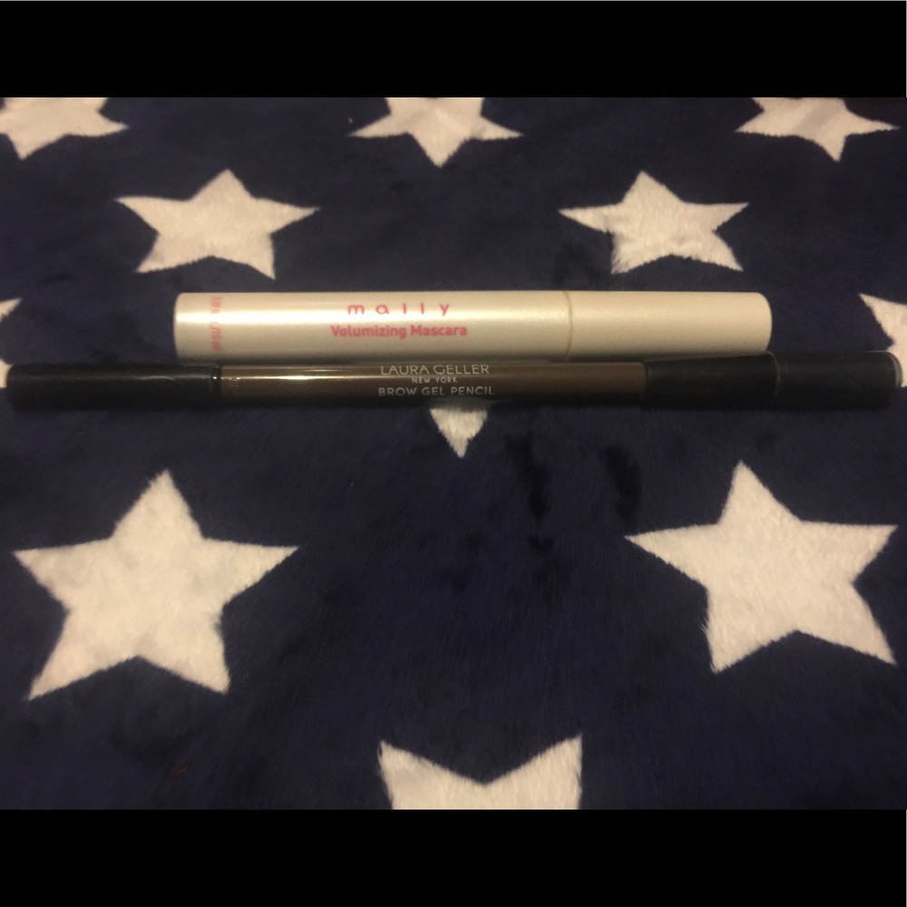 Mally Volumizing mascara & Laura Geller brow