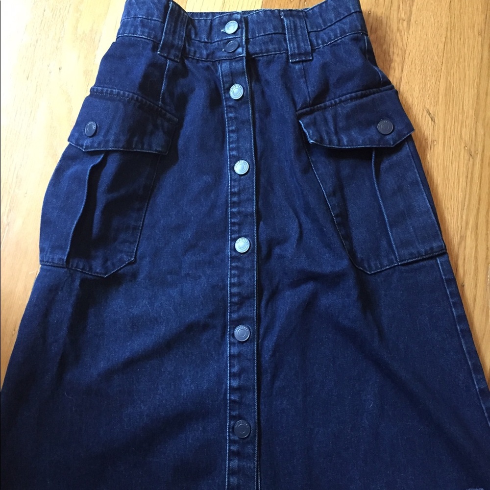 Whistles denim cargo skirt