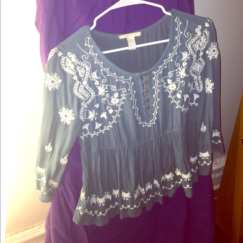 Embroidered top