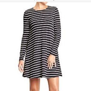 Jersey Striped Swing Dress