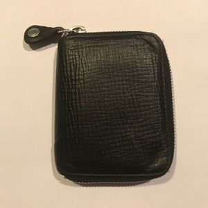 Jimmy Choo for H&M calf skin leather zip wallet.