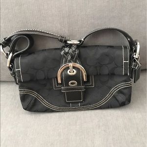 Coach black shoulder bag