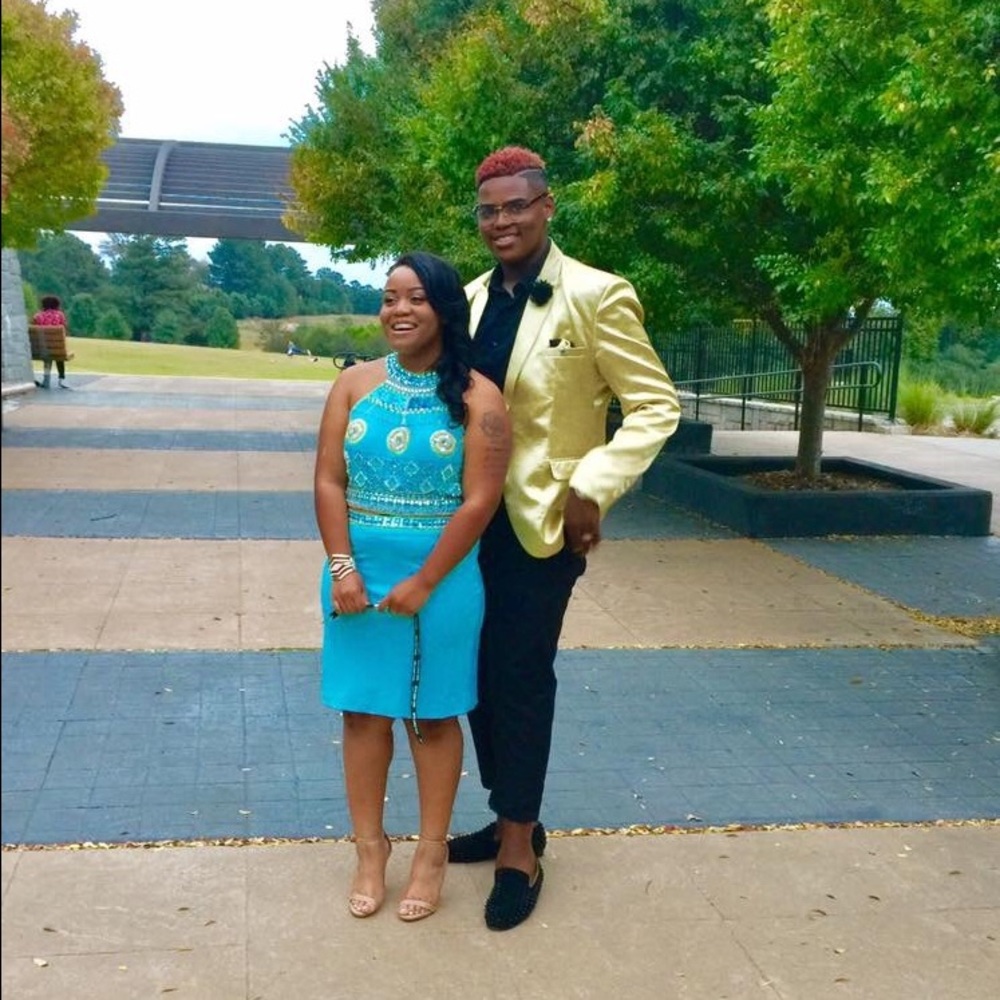 Two piece homecoming/prom dress