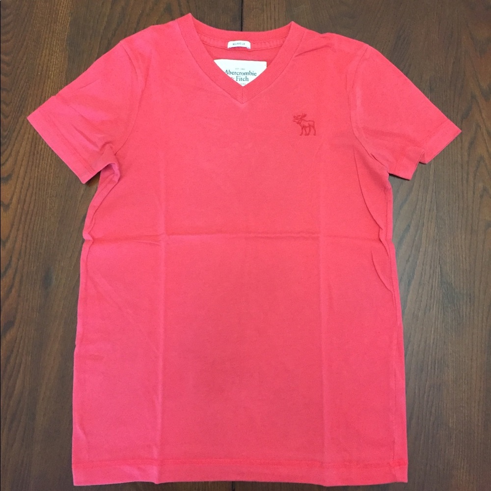 Abercrombie & Fitch S Red Muscle Shirt