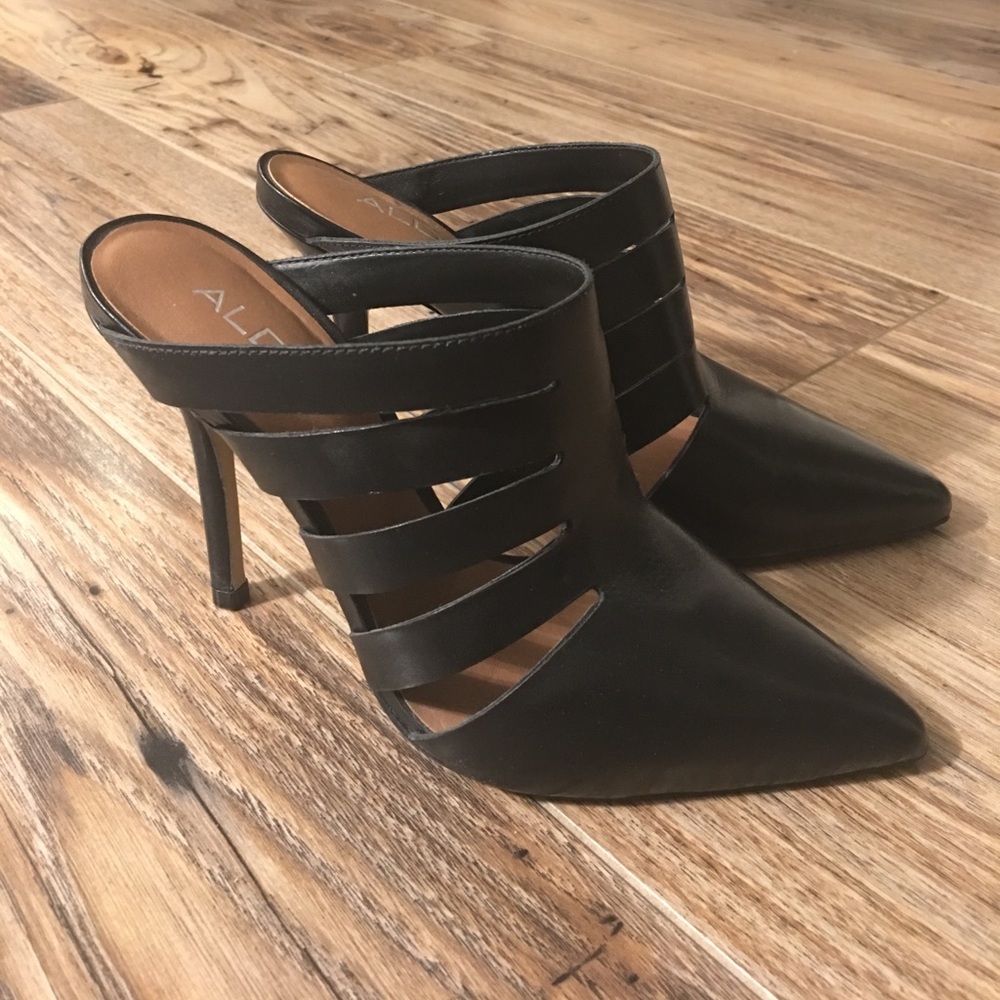 ALDO stiletto mules in black
