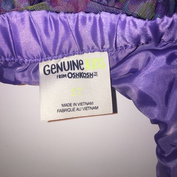 5T floral lavender OshKosh tulle skirt - Picture 3 of 4