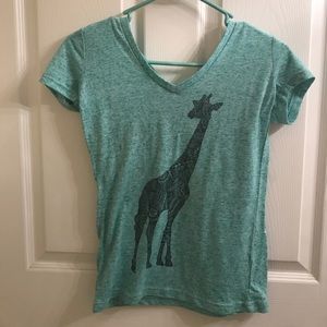 Women's fitted giraffe t-shirt