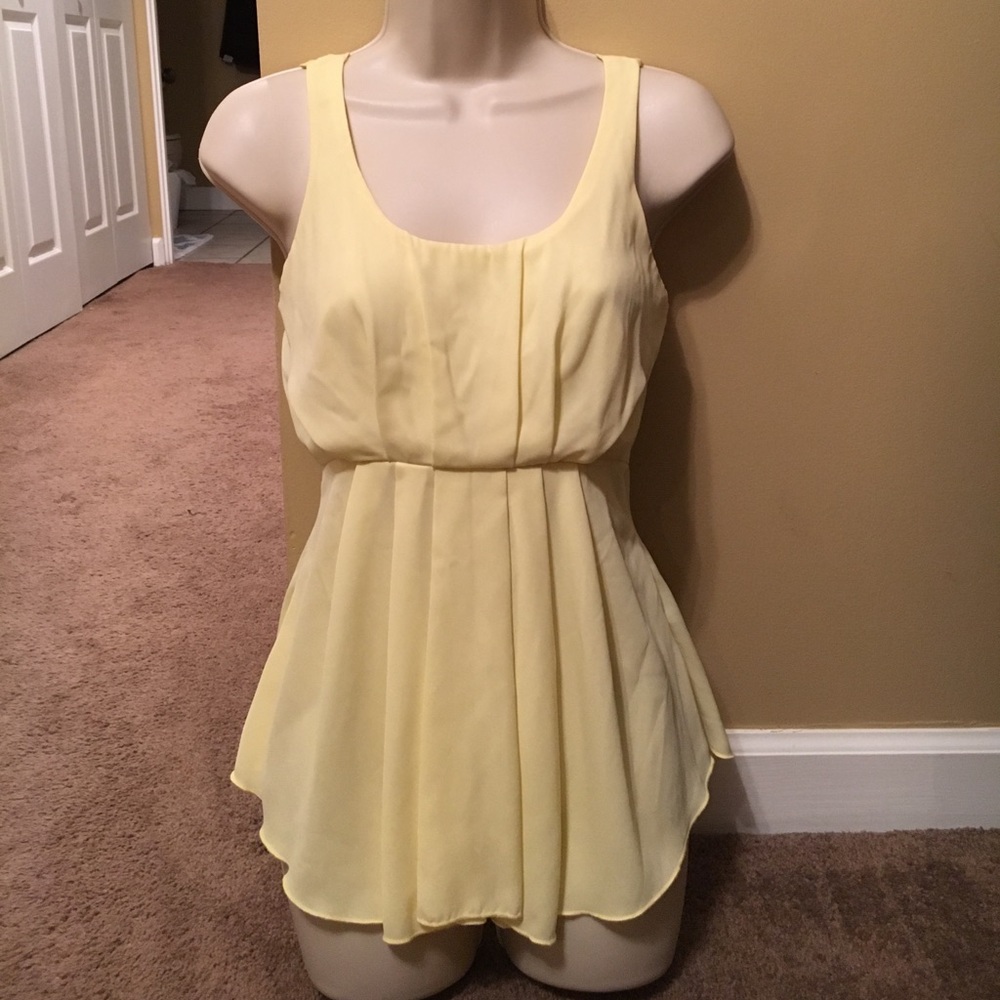 Flowy Yellow Dressy Top