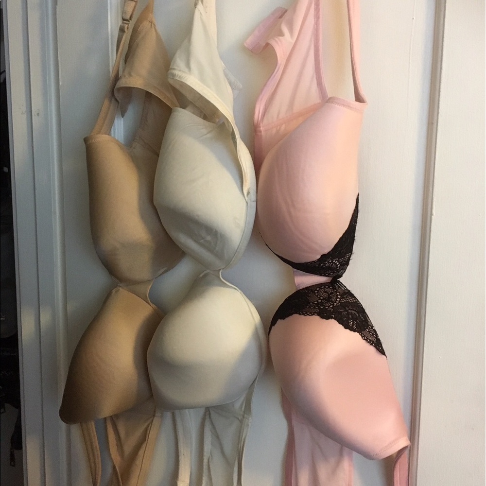 3 padded bras