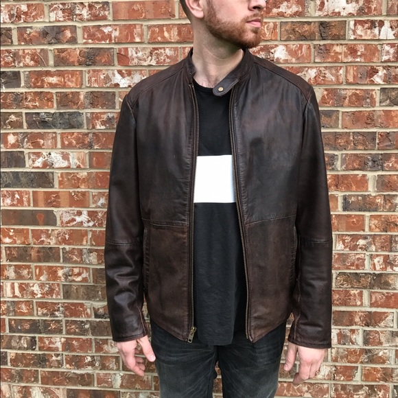 Roundtree & Yorke Other - Roundtree & Yorke Leather Moto Jacket