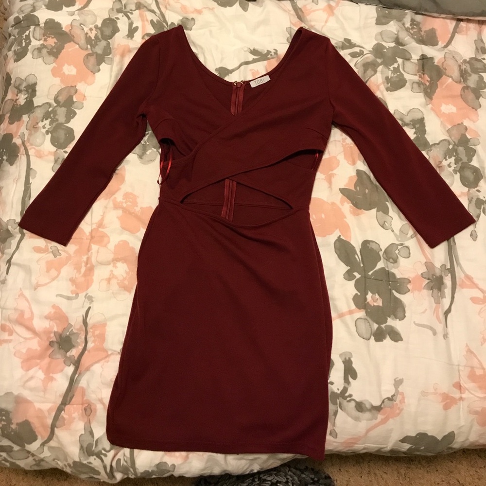 Tobi cut out criss cross dress