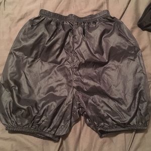 Dance "trash bag" shorts