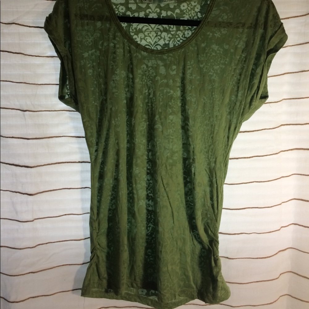 Floral burnout t-shirt