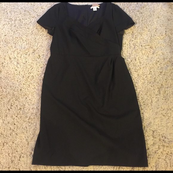 Banana Republic Short Sleeve Sode Wrap Dress - 12P - Picture 2 of 6