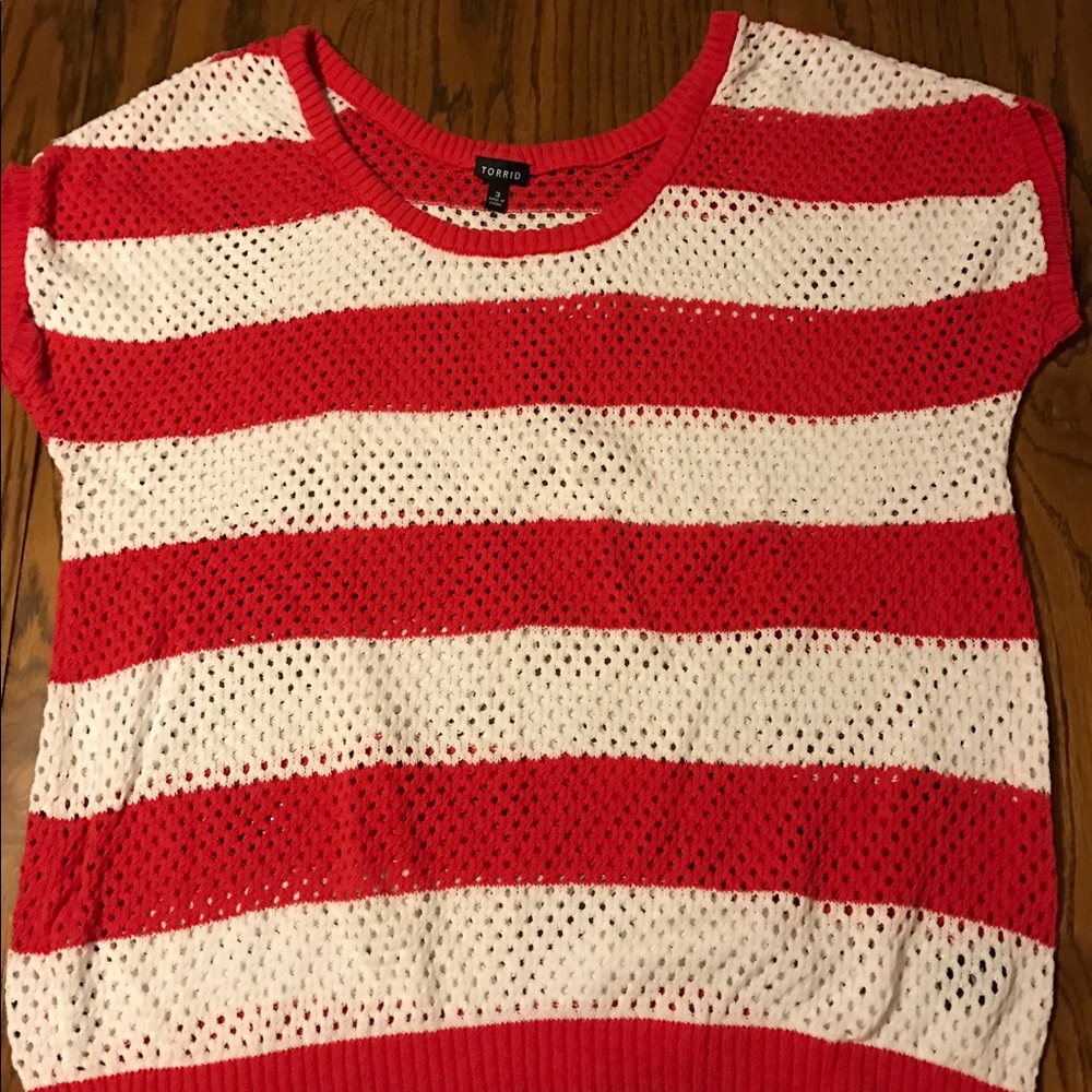 Short sleeve sweater