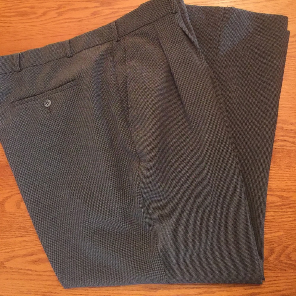 Pants Men's Dress sz 43x27 Pleated