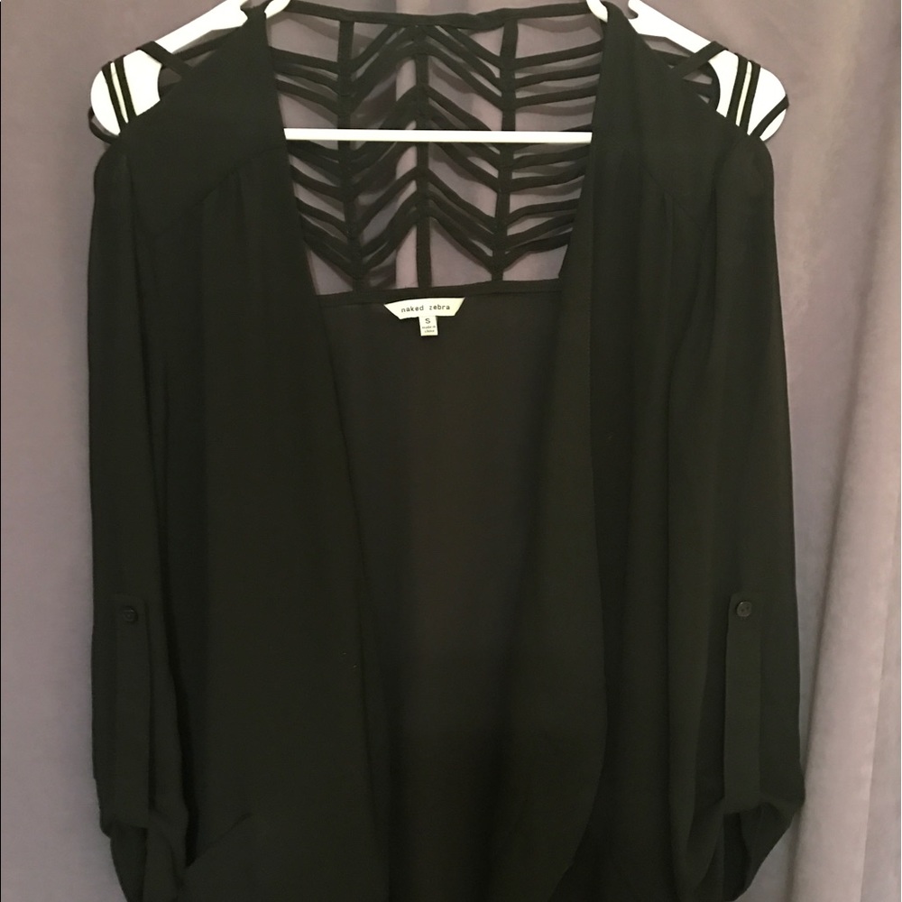 Black sheer Cardigan