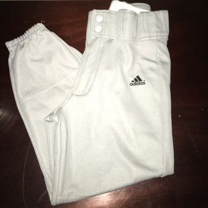 Kids size small adidas gray baseball pants