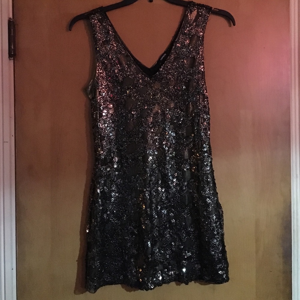 Gold sequin top