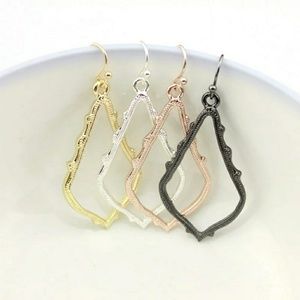 Hollowed Design Drop Earrings