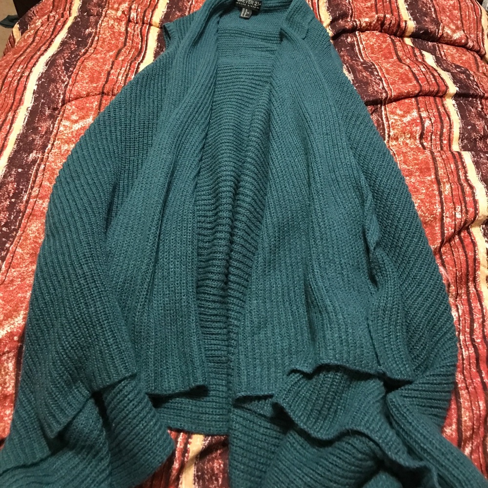 Green sweater vest