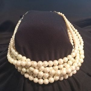 Multi-Strand Pearl Necklace