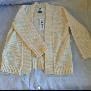 Girls Old Navy Ivory Cardigan
