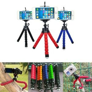 Tripod with adjustable phone holder