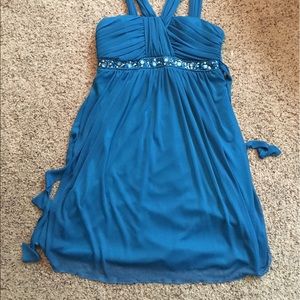 beautiful blue formal dress