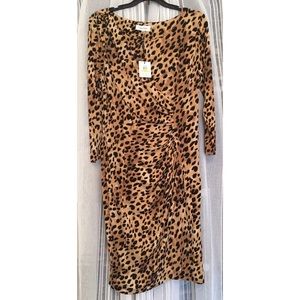 CALVIN KLEIN leopard dress size M