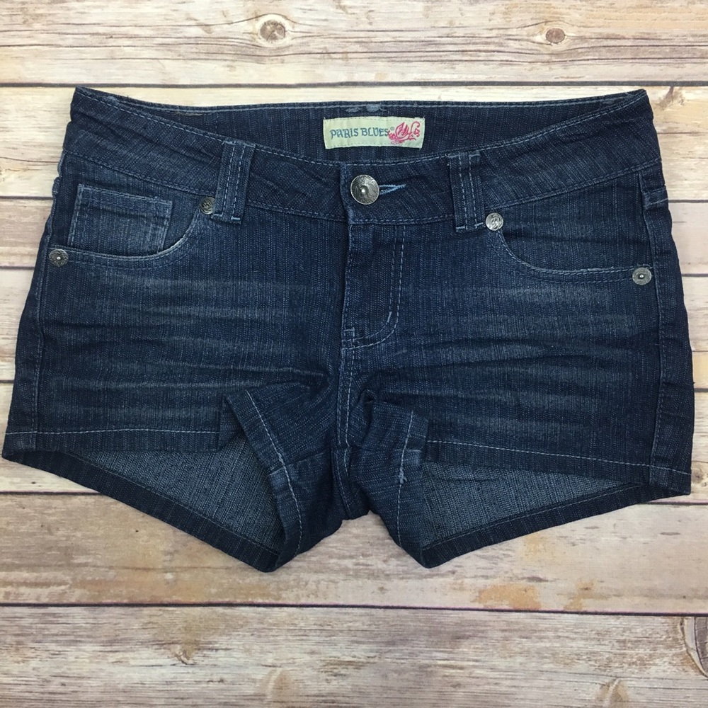 5 for $20 Paris blues dark wash jean shorts