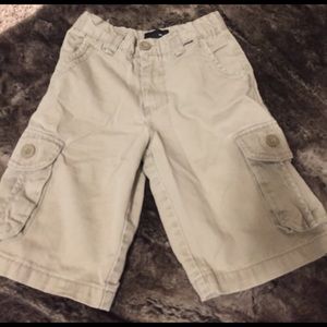 Boys Hurley kaki cargo Jean shorts size 8/26