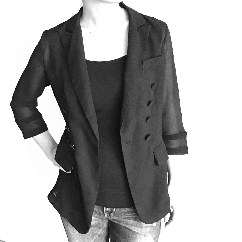 Chiffon blazer