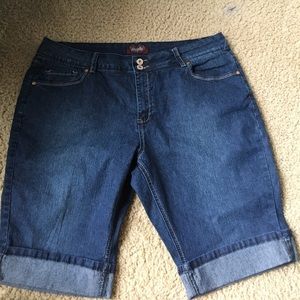 Denim Long Shorts