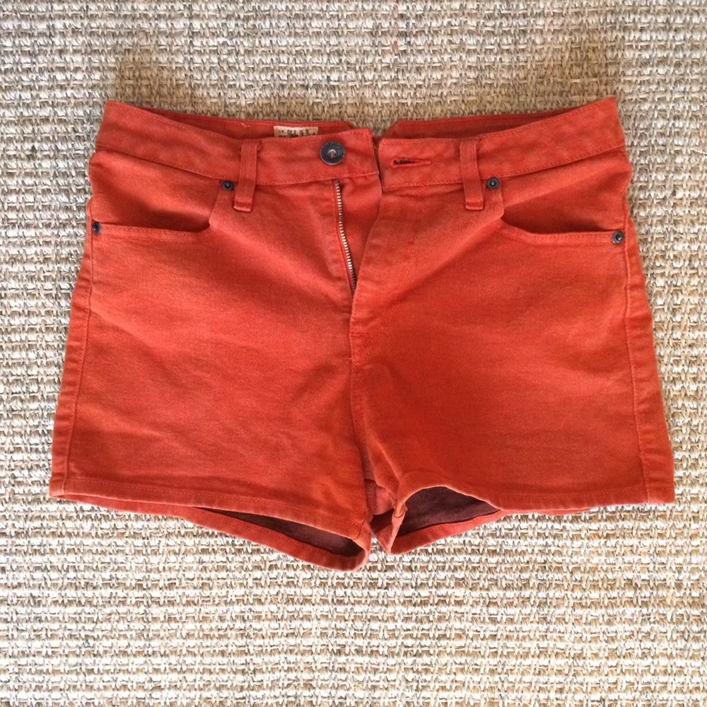 Corduroy Orange Volcom Shorts