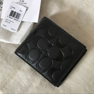 COACH Signature Leather Wallet