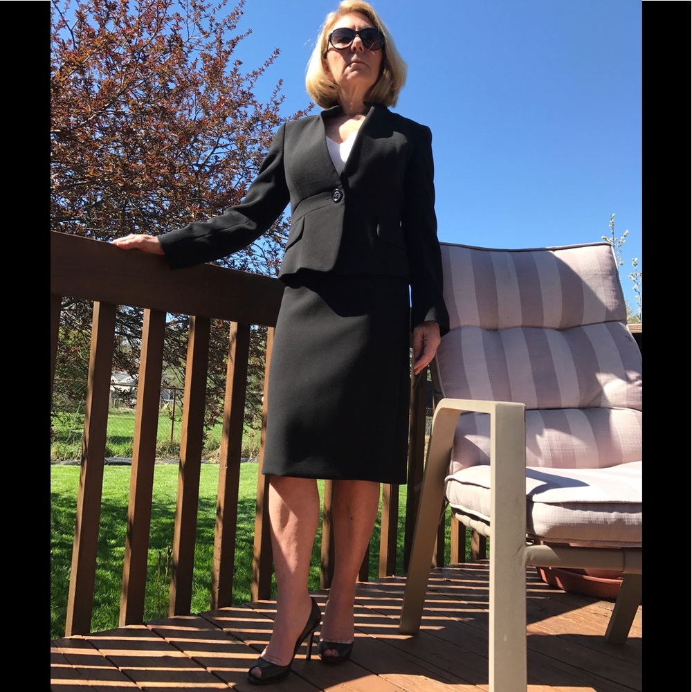 Talbot Petites Double Weave Jacket / Pencil Skirt