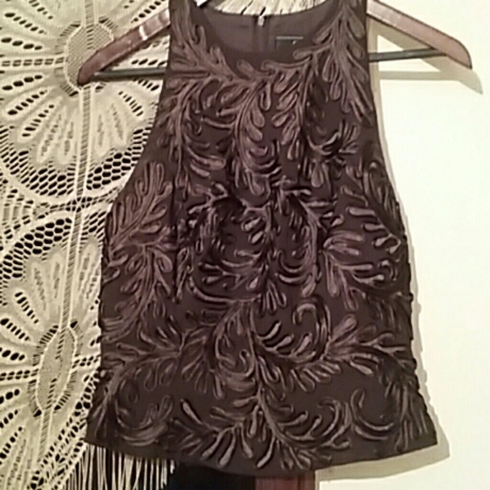 Carmen Marc Valvo Fitted Dress Top