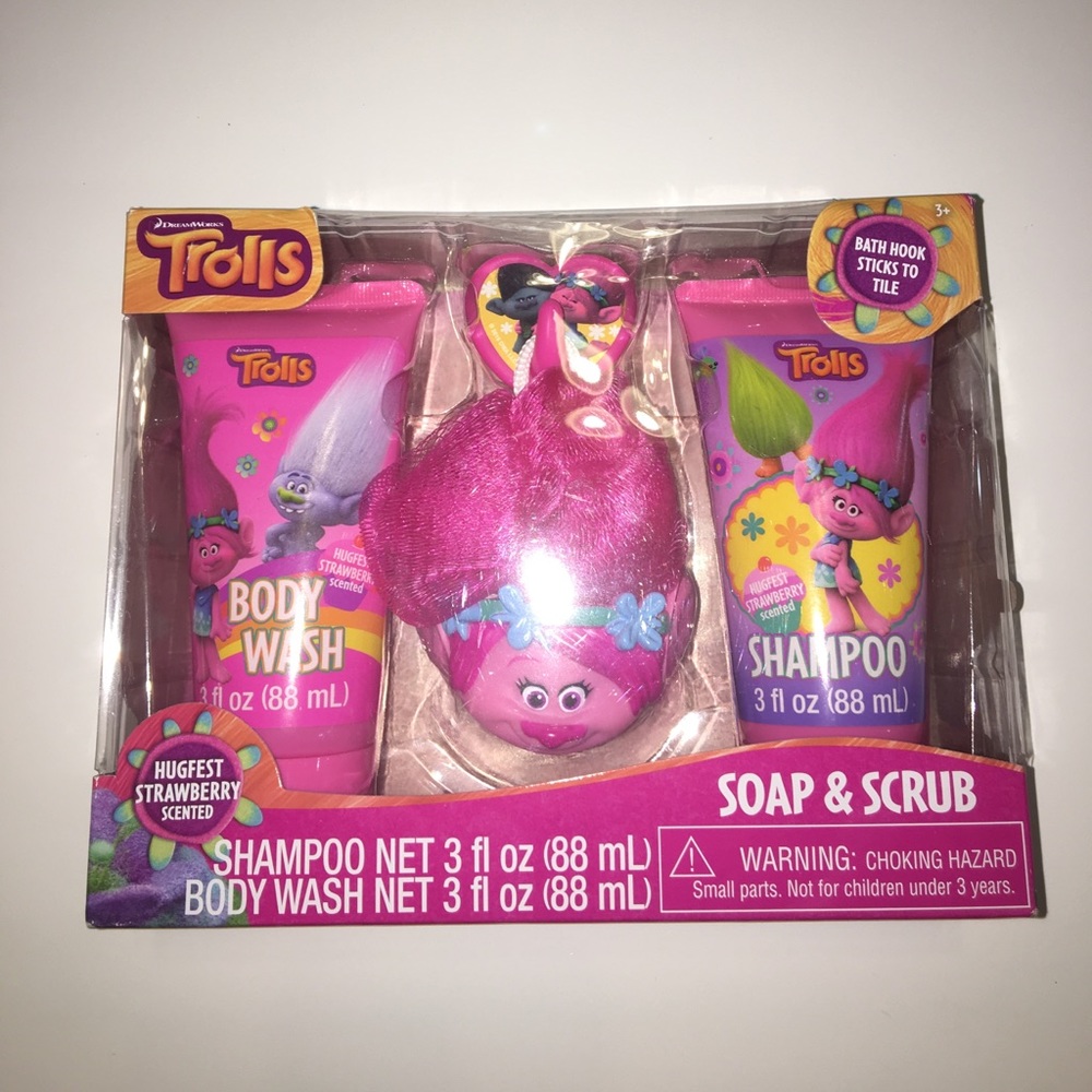 Trolls girls bath set