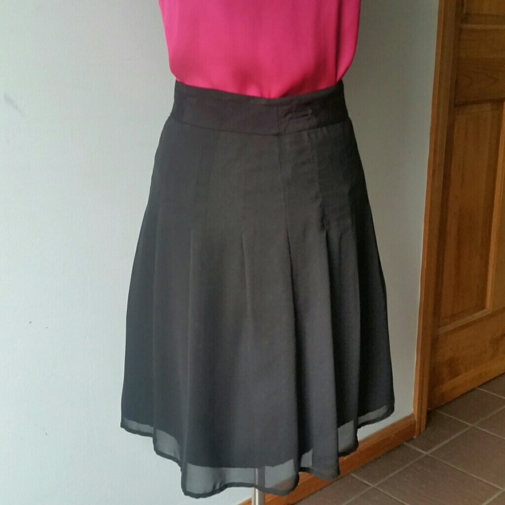 Pleated Midi Skirt