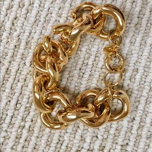 Gold J Crew Link Bracelet