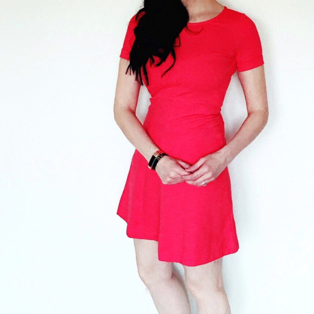 J.Crew coral casual a-line dress, 00