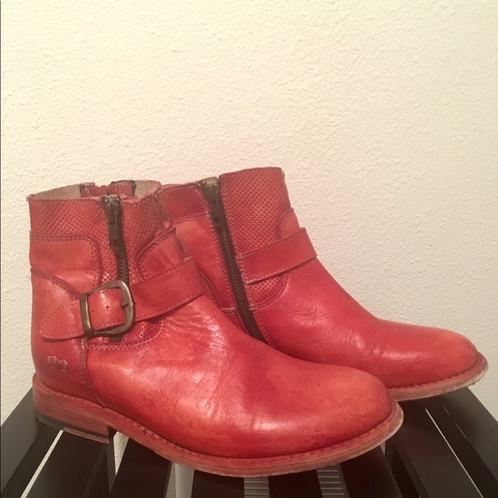 Bed Stu Becca Red Driftwood Bootie