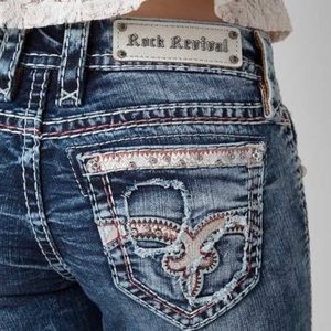 Rock Revival designer denim jeans "Luiza" straight