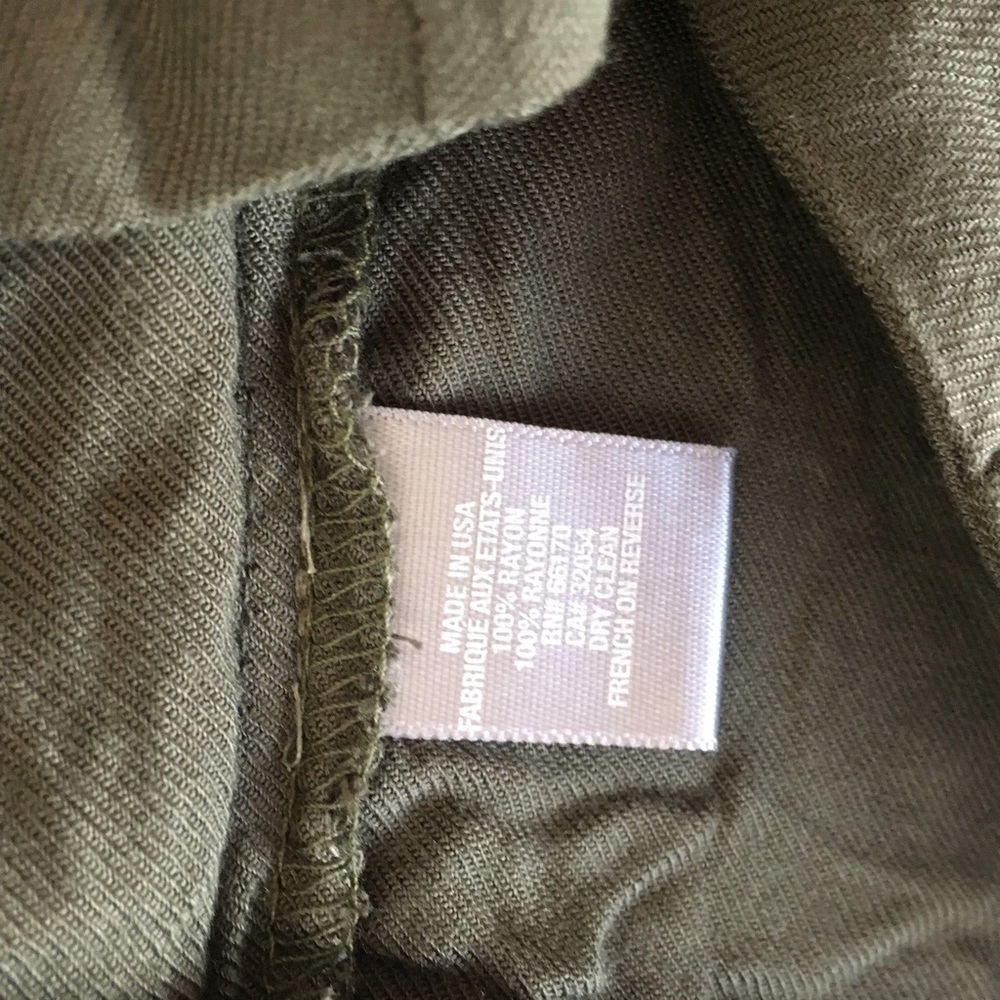 Sparkle & fade army green high waisted shorts - Picture 6 of 6