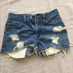 Levi's 569 Dark Denim Shorts